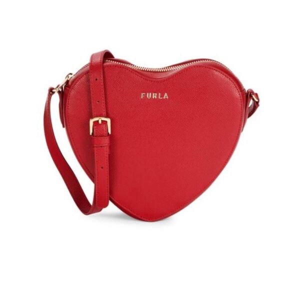 Furla Handbags - Furla Red Heart Crossbody Bag